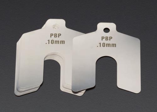 エスコ 2.00mm/125x125mm スロッテッドシム(ステンレス/10枚) EA440EK-80 ESCO