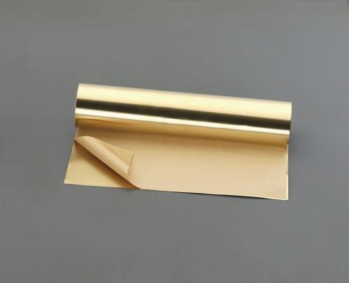 エスコ 365x1200x0.1mm 真鍮薄板(粘着付･ロール巻) EA440ER-14 ESCO