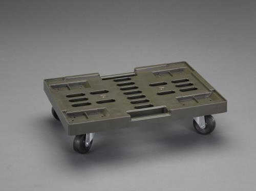 エスコ 534x370mm/150kg コンテナキャリー(OD色/50L用) EA520AB-15 ESCO