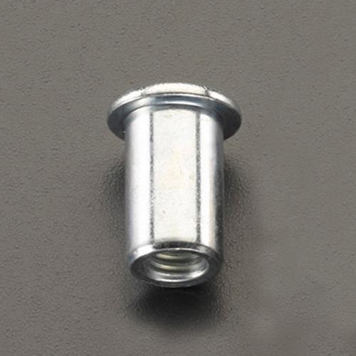 エスコ M 8 カシメナット(スチール製/15個) EA527NA-18 ESCO
