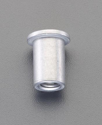 エスコ M4/0.5-1.5mm ブラインドナット(アルミ平頭/49個) EA527NK-23 ESCO