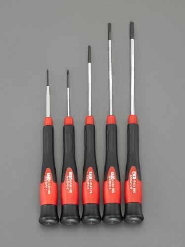 エスコ 5本組 [-]ドライバー(精密用) EA552FC ESCO