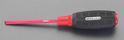 エスコ 5.0x100mm [-]ドライバー(絶縁) EA557AT-100 ESCO