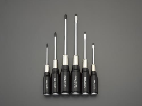 エスコ 6本組 ドライバー(貫通型･木柄) EA557DR-600 ESCO