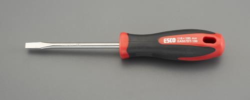 エスコ 6.0x100mm [-]ドライバー(ステンレス製) EA557DT-100 ESCO