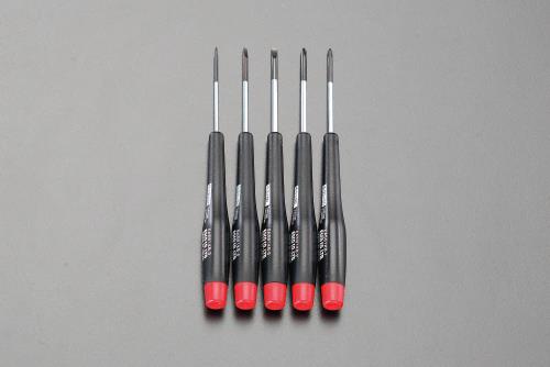 エスコ 5本組 [+ -]ドライバー(精密用) EA561KB ESCO