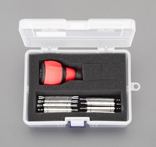 エスコ T7-T30 [Hexlobe]ドライバーセット(ショートグリップ) EA564AL-33 ESCO