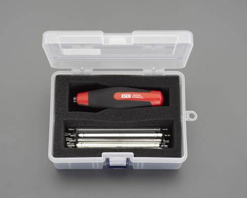 エスコ [Hexlobe]ドライバーセット(差替式･アクショングリップ) EA564KL-13 ESCO