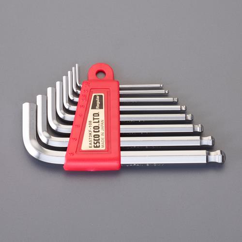 エスコ 1.5-8.0mm/8本組 [Ball Hexagon]キーレンチ EA573KF-108 ESCO