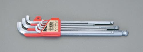 エスコ 1.5-10mm/9本組 [Ball-Hex]キーレンチ(ショートヘッド) EA573KL-109 ESCO