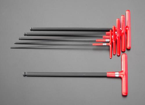 エスコ 2.5-8mm/180mm [Ball-Hexagon]T型レンチ EA573TD ESCO