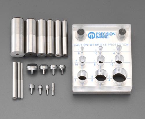 エスコ 1/8- 3/4 パンチ&ダイスセット EA576AD-1 ESCO