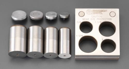 エスコ 7/8-1･1/4 パンチ&ダイスセット EA576AD-2 ESCO