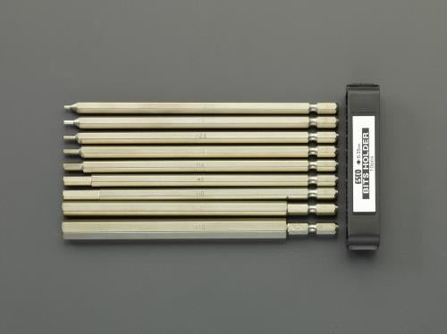 エスコ 9本組/1.5-10mm [Hexagon]ドライバービット EA611BN-100 ESCO