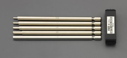 エスコ 5本組/2.5-6mm [Hexagon]ドライバービット EA611BN ESCO