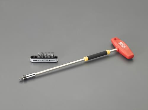 エスコ 6本組 T型ビットホルダーセット(早回シ付) EA611BT-101 ESCO