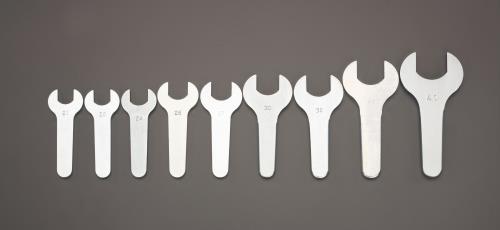 エスコ 9本組 薄口ショートハンドルスパナセット(共回リ止メ) EA615AS-100 ESCO