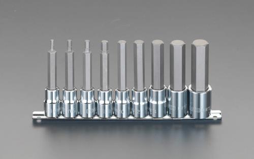 エスコ 1/2DR/4-19mm/250mm [INHEX]ビットソケットセット EA617GT-400 ESCO