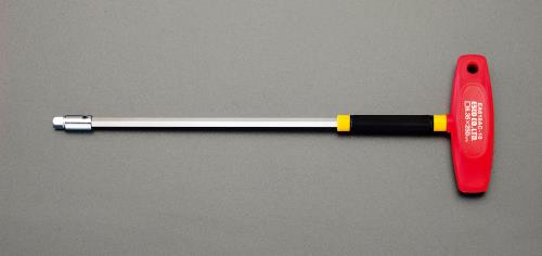 エスコ 1/4DRx250mm T型ハンドル(早回シ/ソケット用) EA618AC-10 ESCO