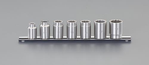 エスコ 3/8DR/7個組 ソケットセット(ステンレス製) EA618SA-100 ESCO
