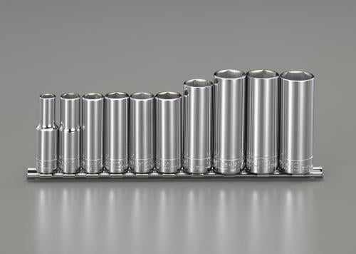 エスコ 3/8DR ディープソケットセット EA618WB ESCO