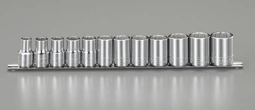 エスコ 1/2DR ソケットセット EA618XA ESCO