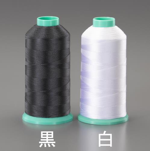 エスコ #20x2000m 縫糸(ポリエステル製/黒) EA628AY-111 ESCO