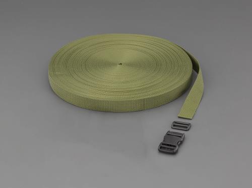 エスコ 25x1.2mm/50m 平織バンド･バックルセット(OD色) EA628PT-525 ESCO