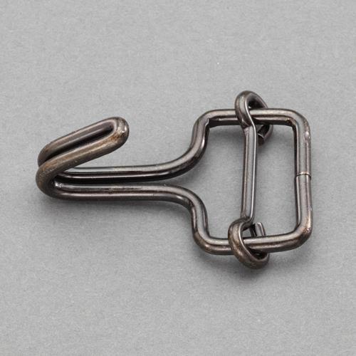 エスコ 30mm フック(スチール黒メッキ/5個) EA628RT-653 ESCO