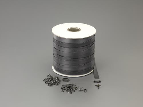 エスコ 20x2.0mmx100m 平ゴムロープ(金具付) EA628WL-420 ESCO