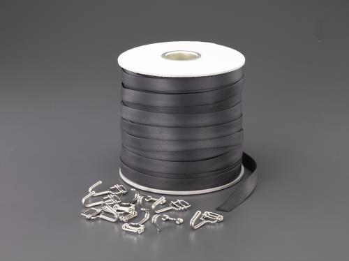 エスコ 20x2.0mmx100m 平ゴムロープ(金具付) EA628WL-520 ESCO