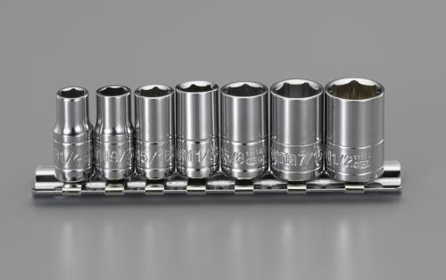 エスコ 1/4DR/1/4-1/2 ソケットセット EA687AS-100 ESCO