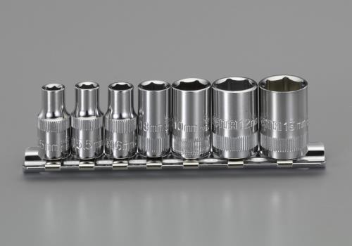 エスコ 1/4DR/5-13mm ソケットセット EA687AS ESCO