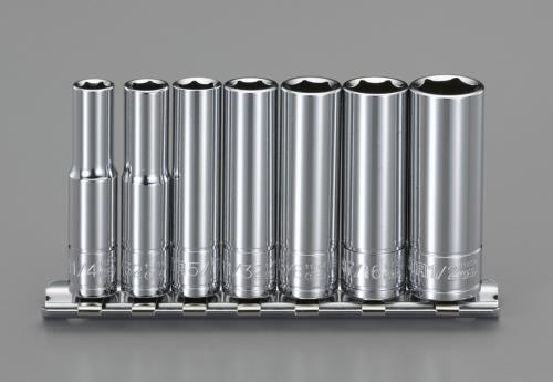エスコ 1/4DR/1/4-1/2 ディープソケットセット EA687AT-100 ESCO