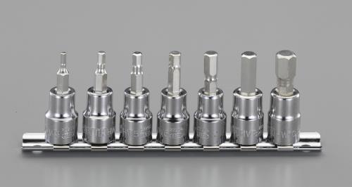 エスコ 3/8DR [Hexagon]ビットソケットセット EA687BM-100 ESCO