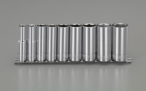 エスコ 3/8DR/3/8-7/8 ディープソケットセット EA687BT-100 ESCO