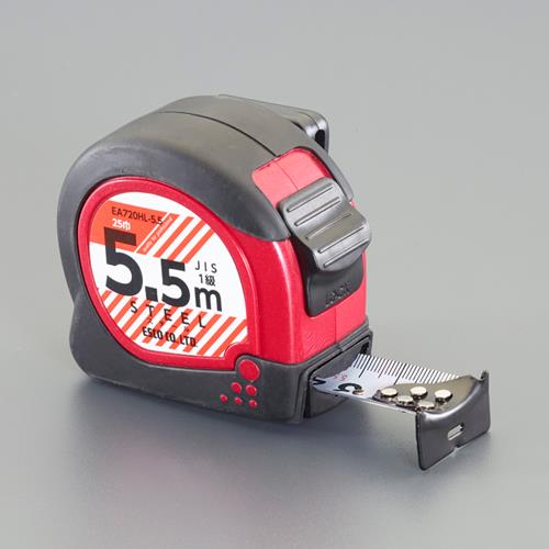 エスコ 25mmx5.5m メジャー(ワイドフック) EA720HL-5.5 ESCO