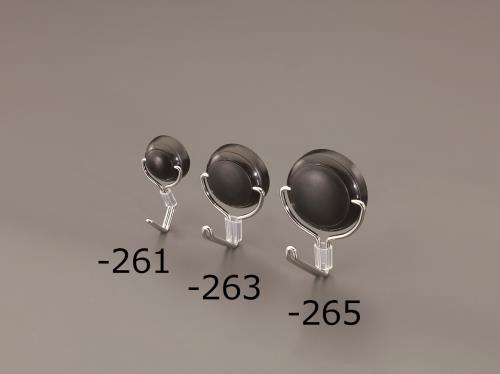 エスコ φ41mm/ 6.0kg マグネットフック(回転フック/ブラック) EA762FG-265 ESCO