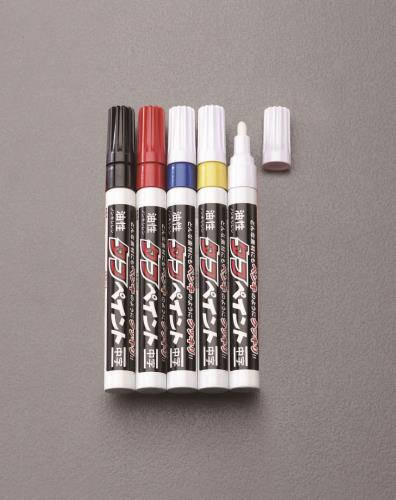 エスコ 5本組 [中字]油性タフペイントセット EA765MT ESCO