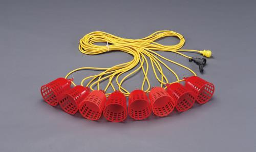 エスコ AC100V 作業灯/LED(8灯･24m) EA814AF-8 ESCO