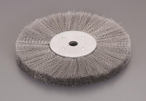 エスコ 200mm/16.0mmワイヤーホイール(フランジロック式/スチール製) EA818-261 ESCO