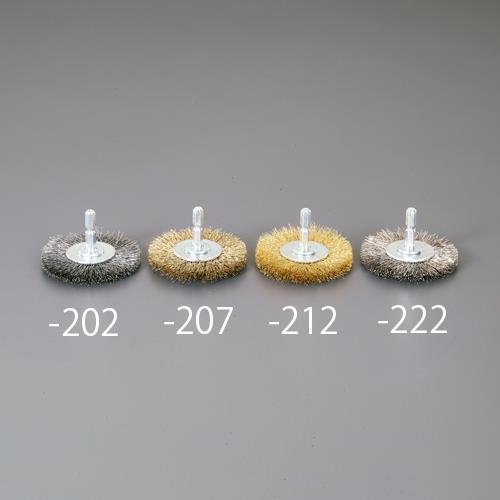 エスコ 40mm 6角軸 ワイヤーブラシ(平型/鋼線) EA819BT-201 ESCO