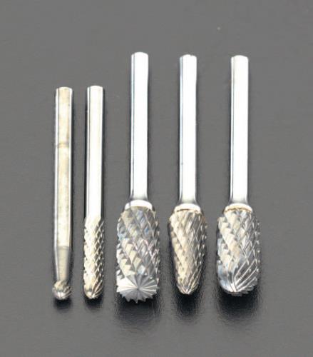 エスコ 5本組/3mm軸 ロータリーバーセット EA819CX ESCO