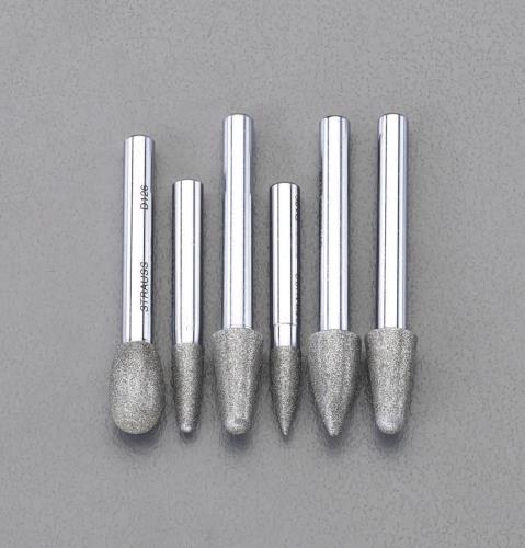 エスコ 6本組 ダイヤモンドバー(6mm軸) EA819SY-73 ESCO