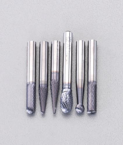 エスコ 6本組 [TiAlNコート]超硬バー(6mm軸) EA819V-10 ESCO