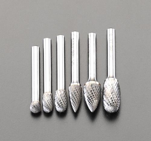 エスコ 6本組 超硬カッター(6mm軸) EA819XB ESCO