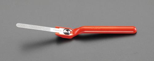 エスコ 100x10x0.3mm/#140 ダイヤモンド鑢･柄付(薄刃) EA826VL-2S ESCO