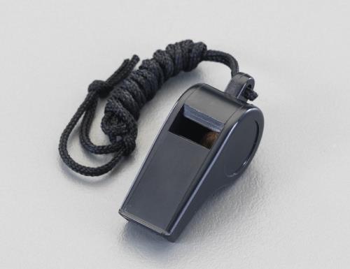 エスコ 60mm/13g ホイッスル(黒/プラスティック製) EA916XK-17 ESCO