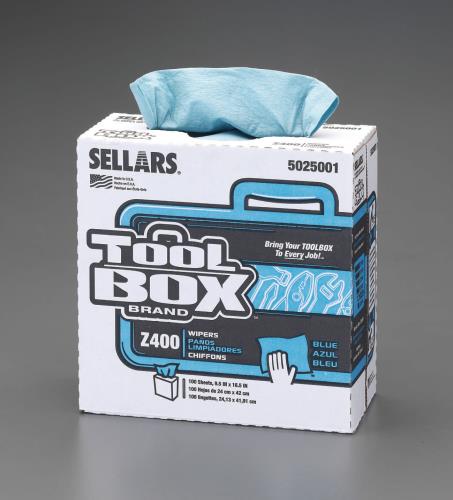 エスコ 216x420mm 工業用ワイパー(中厚/100枚) EA929AC-10 ESCO