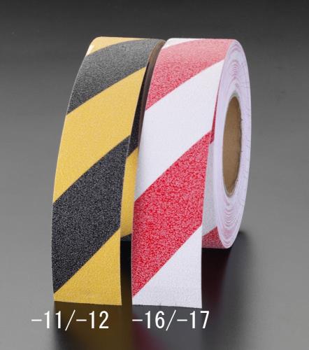 エスコ 50mmx18.3m 滑リ止メテープ(赤/白) EA944DA-16 ESCO